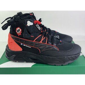 New PUMA Mens BMW Sneaker Shoes Hi Top Sz 10 Motorsport Black Red Garage Crews